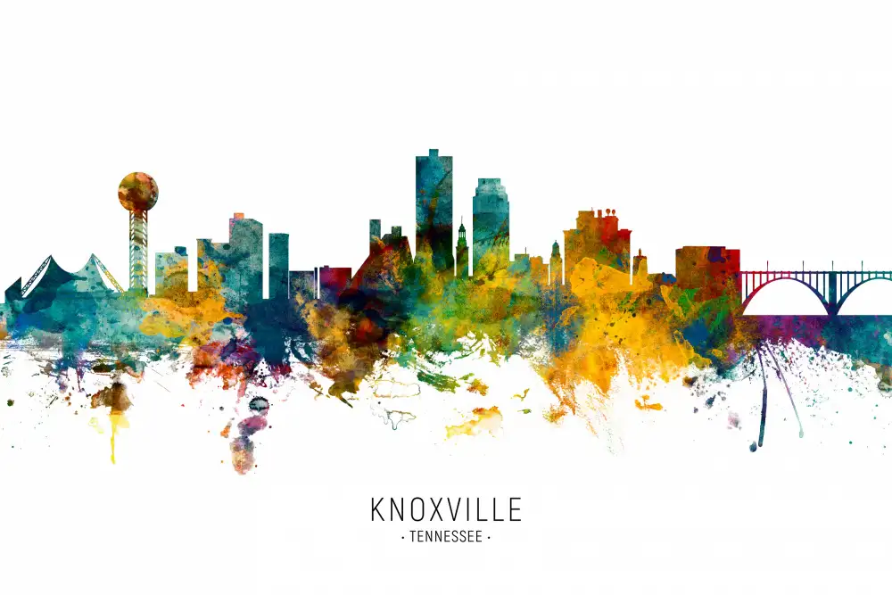 Tompsett, Michael: Skyline von Knoxville,Tennessee