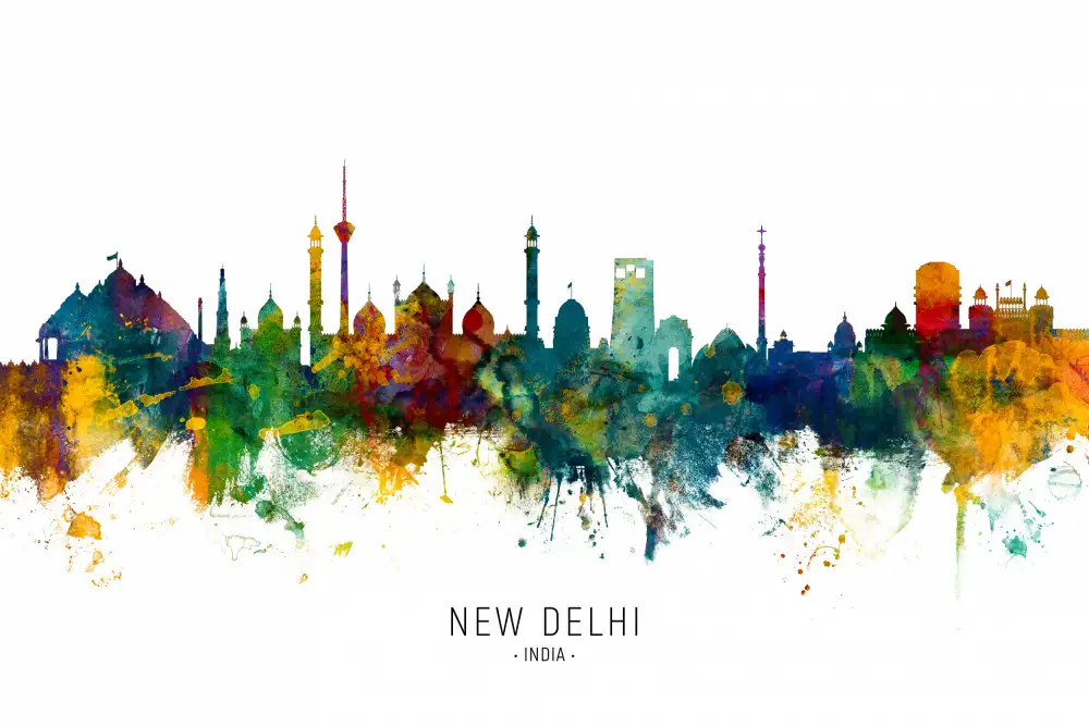 Tompsett, Michael: Horizonte de Nueva Delhi,India