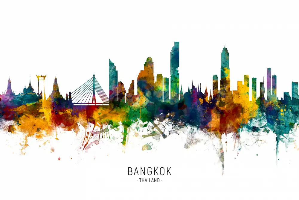 Tompsett, Michael: Horizonte de Bangkok Tailandia