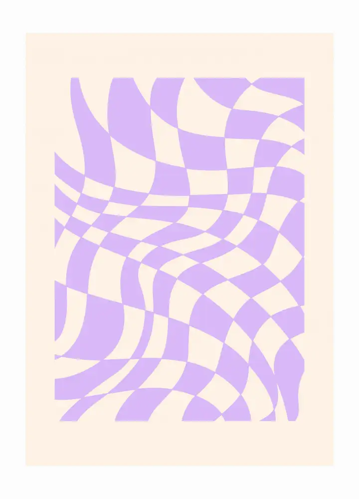 Boisen, Løndager Rikke: Purple abstract pattern