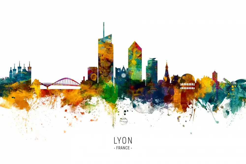 Tompsett, Michael: Skyline von Lyon,Frankreich