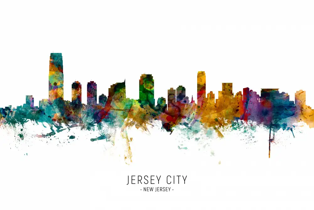 Tompsett, Michael: Horizonte de la ciudad de Jersey Nueva Jersey