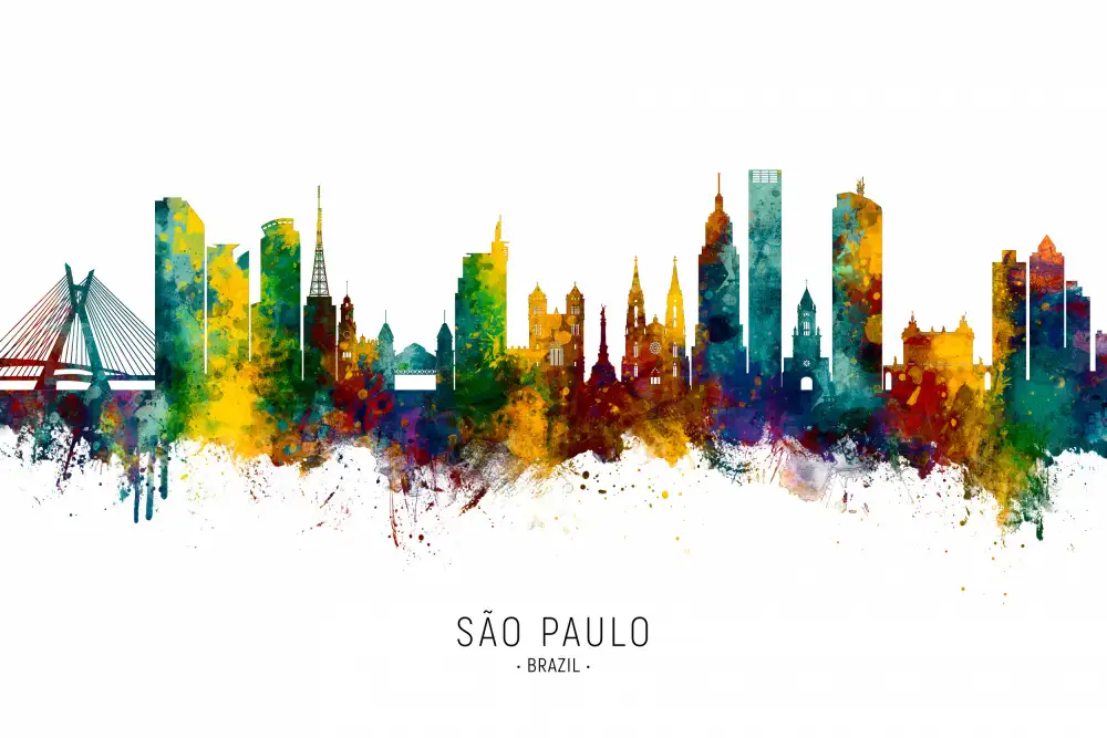 Tompsett, Michael: Skyline von São Paulo Brasilien