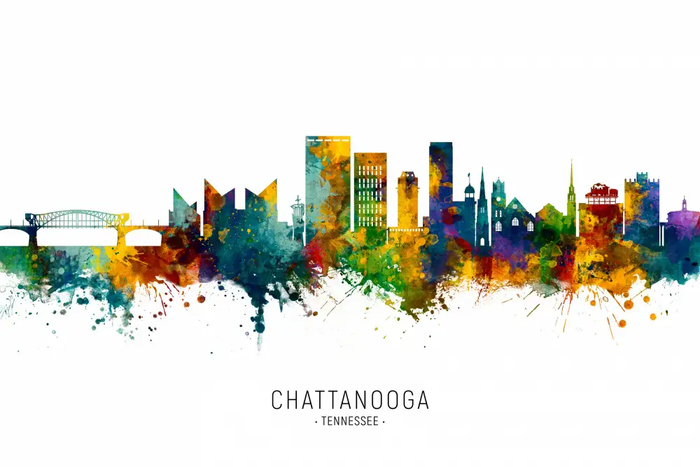 Tompsett, Michael: Skyline von Chattanooga,Tennessee