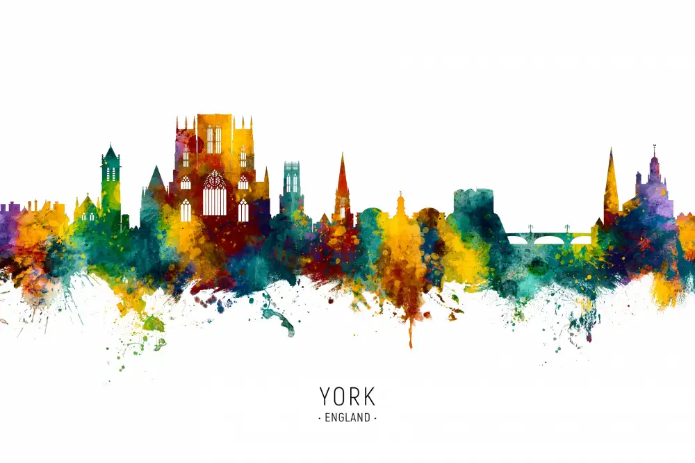 Tompsett, Michael: Skyline von York,England