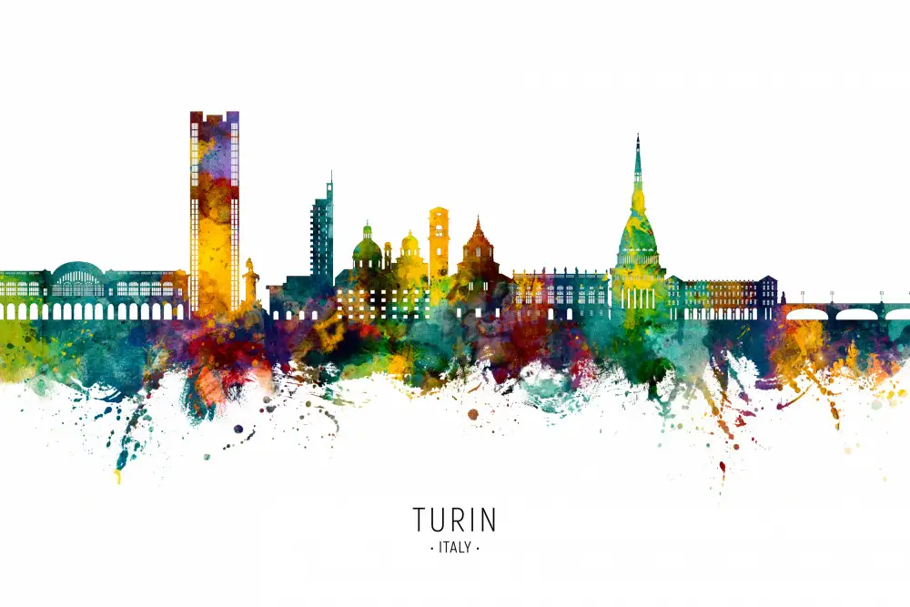 Tompsett, Michael: Skyline von Turin,Italien