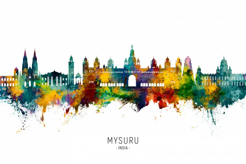 Tompsett, Michael: Horizonte de Mysuru,India