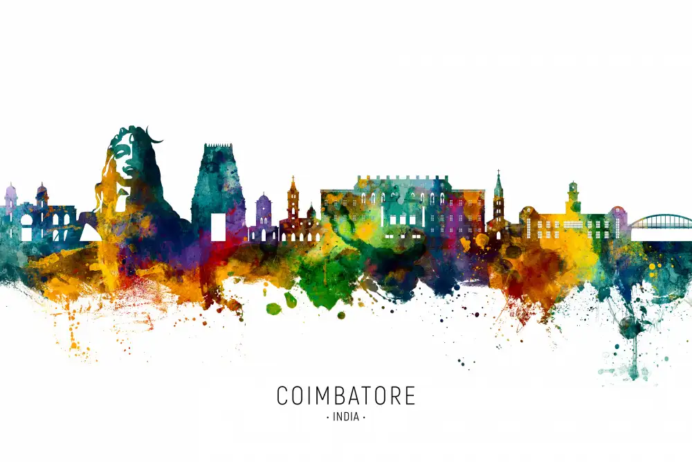 Tompsett, Michael: Horizonte de Coimbatore,India