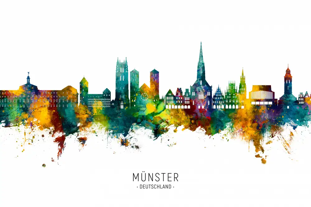 Tompsett, Michael: Münster Deutschland Skyline