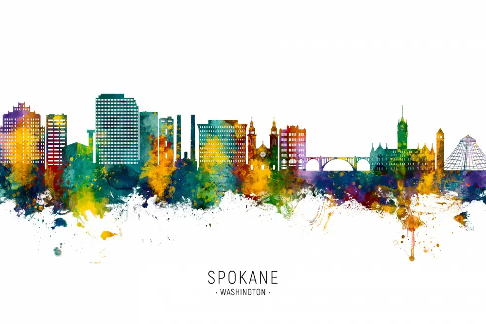 Tompsett, Michael: Skyline Spokane Washington