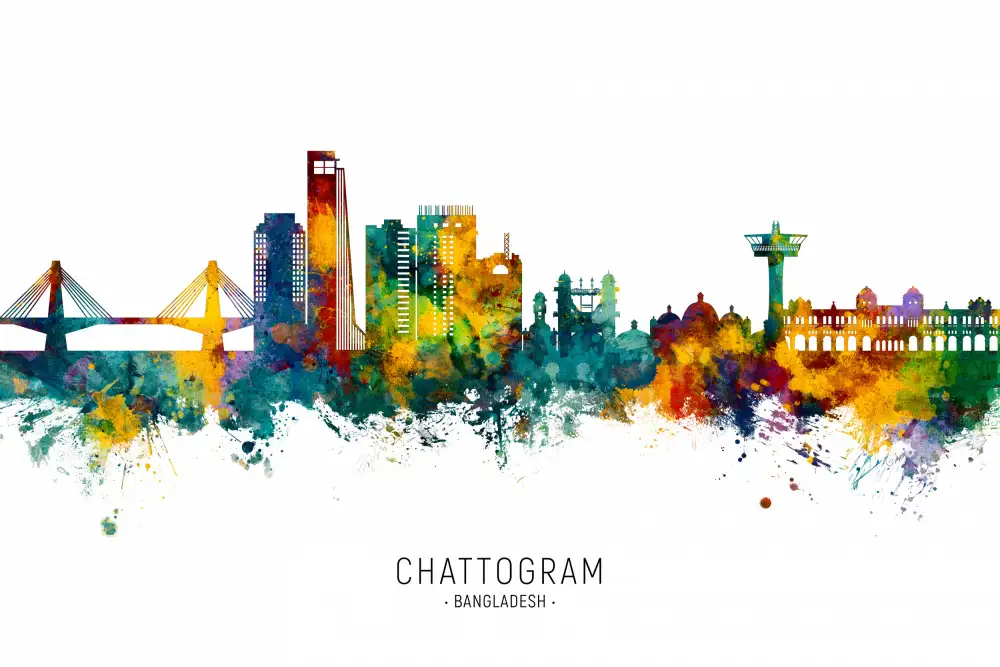 Tompsett, Michael: Skyline de Bangladesh de Chattogram