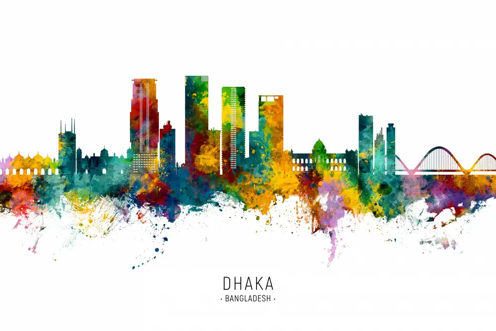 Tompsett, Michael: Horizonte de Dhaka Bangladesh