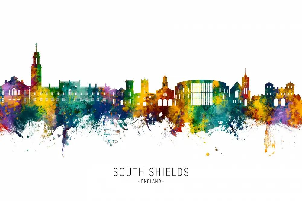 Tompsett, Michael: Skyline von South Shields,England
