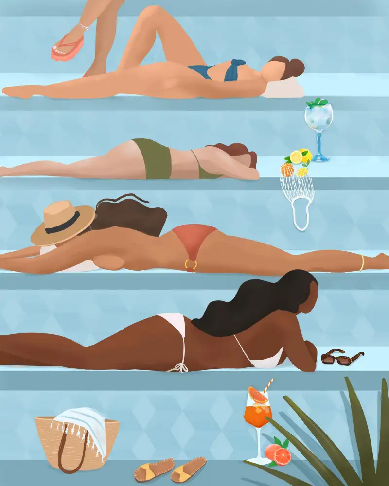 Lizde, Petra: Ladies by the pool