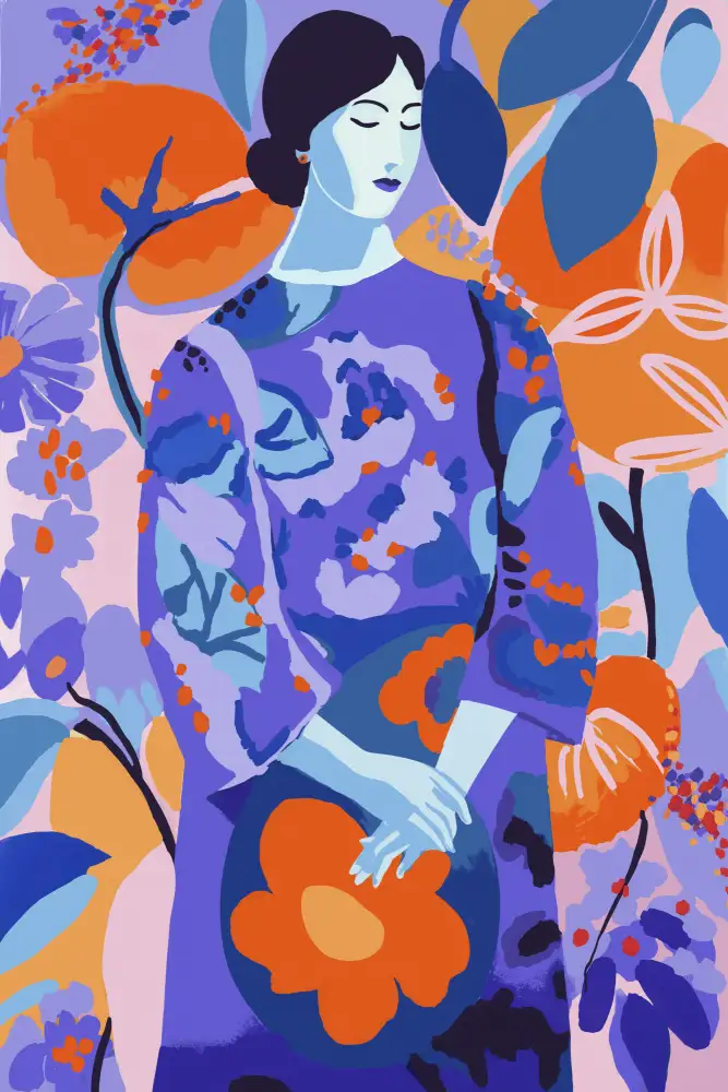 Treechild: Woman In Flower Garden