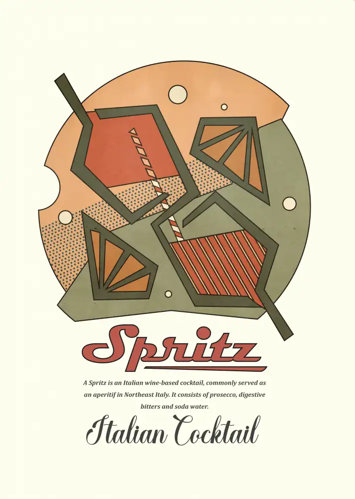 Gemos, Dionisis: Geometrický potisk spritz