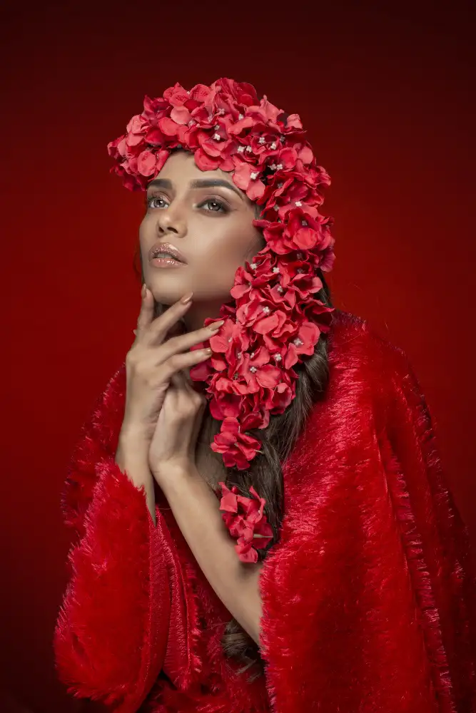 CHATTOPADHYAY, DEBASISH: DAME AUX FLEURS ROUGES