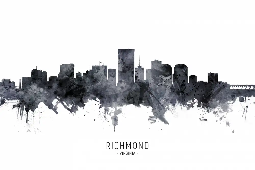 Tompsett, Michael: Skyline von Richmond,Virginia