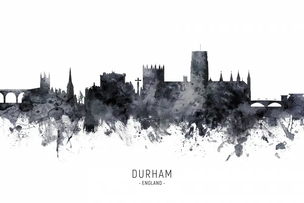 Tompsett, Michael: Paisaje urbano del horizonte de Durham Inglaterra