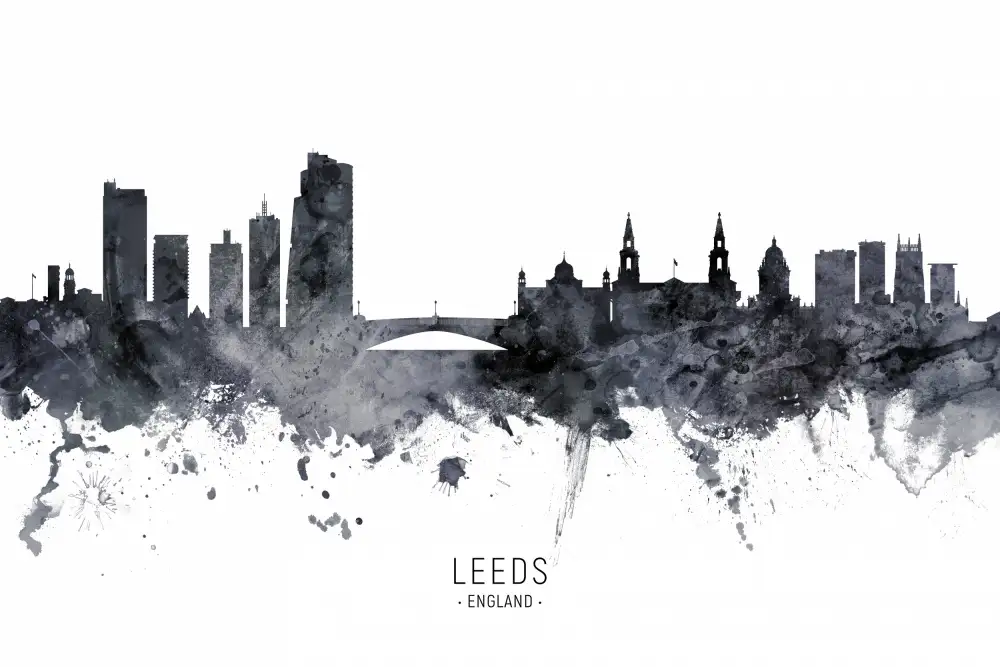 Tompsett, Michael: Skyline von Leeds,England