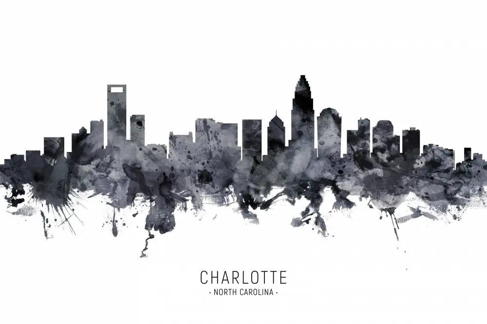 Tompsett, Michael: Skyline von Charlotte,North Carolina