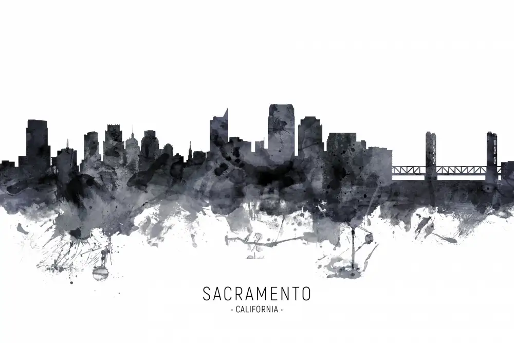 Tompsett, Michael: Panorama Sacramenta v Kalifornii