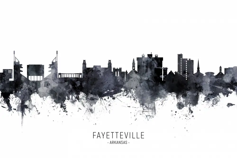 Tompsett, Michael: Skyline von Fayetteville,Arkansas