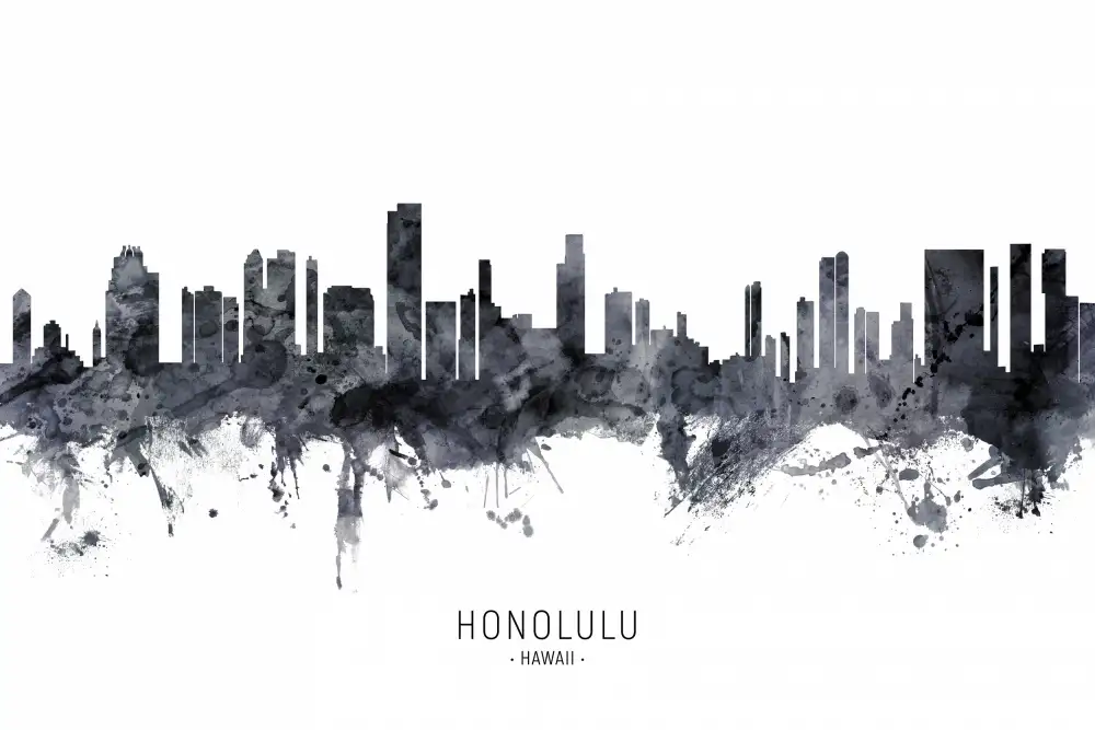Tompsett, Michael: Skyline von Honolulu,Hawaii