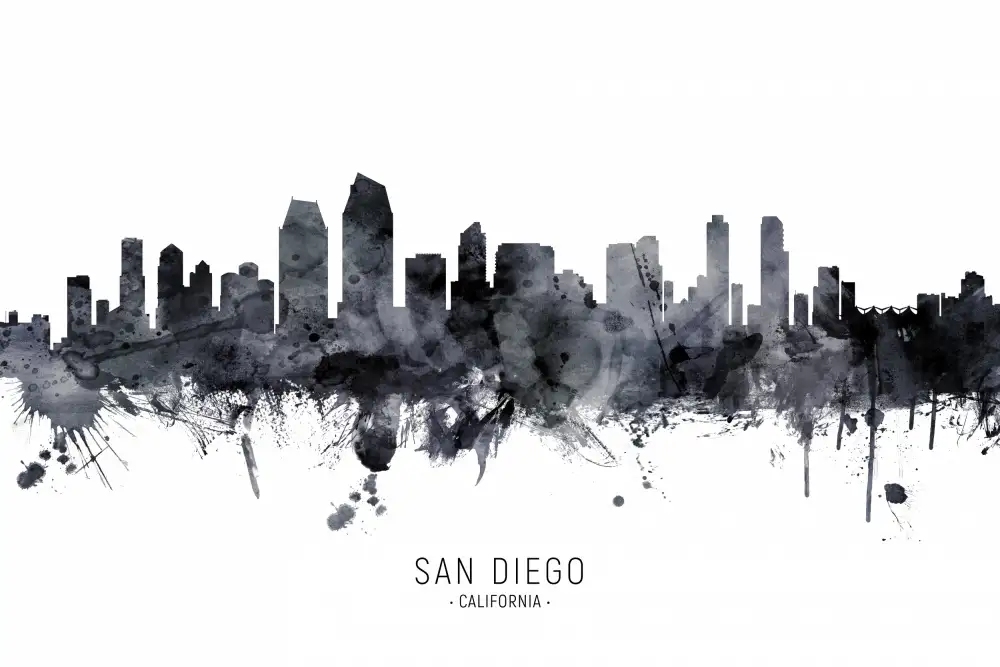 Tompsett, Michael: Skyline von San Diego,Kalifornien