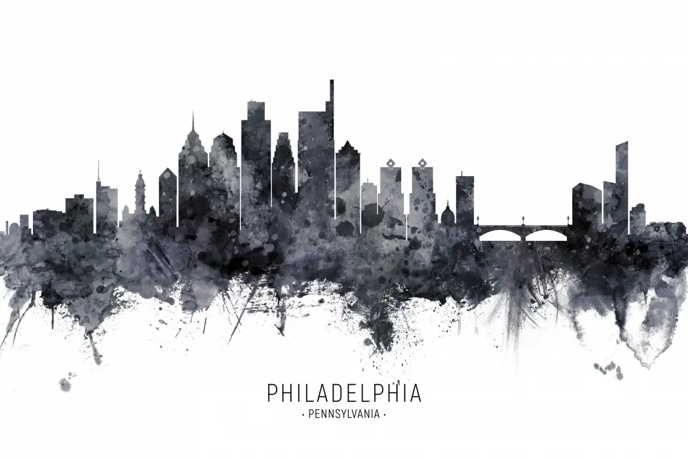 Tompsett, Michael: Skyline von Philadelphia,Pennsylvania
