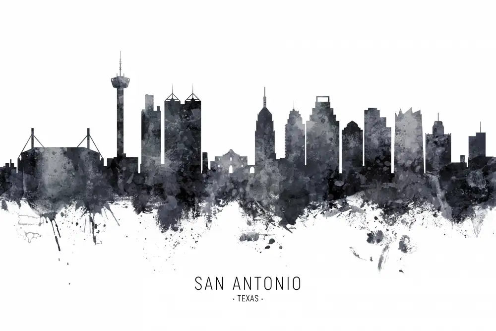 Tompsett, Michael: Skyline von San Antonio,Texas