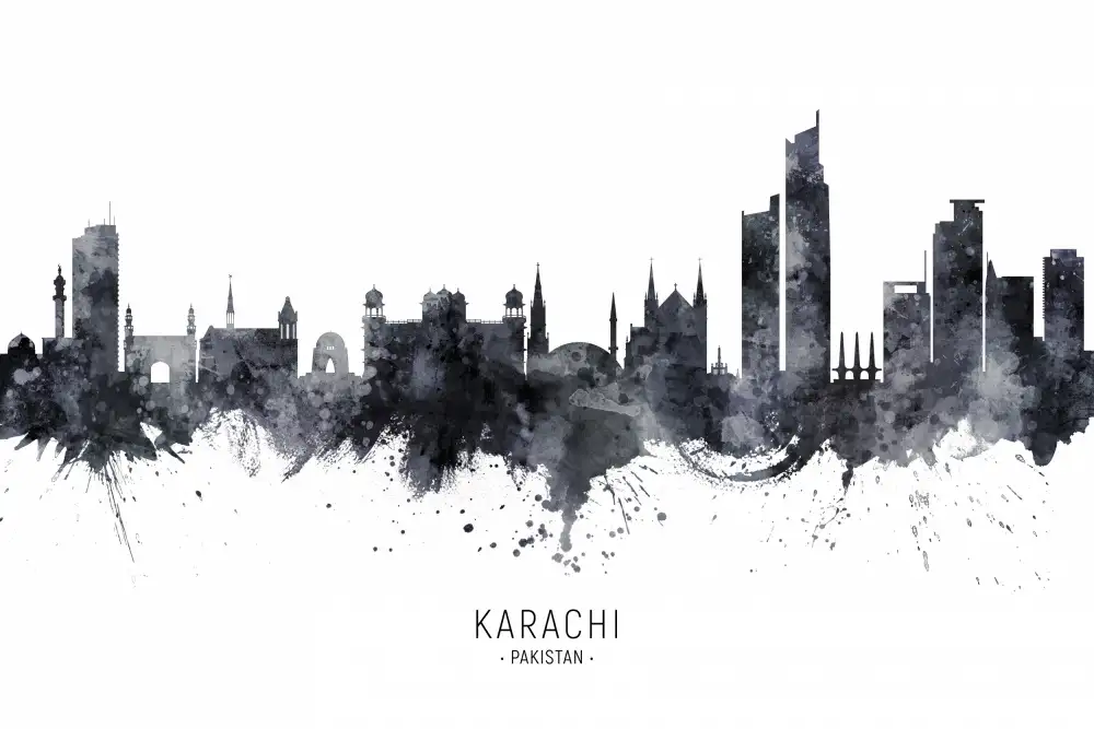 Tompsett, Michael: Horizonte de Karachi Pakistán