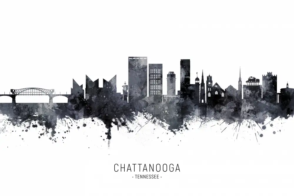 Tompsett, Michael: Skyline von Chattanooga,Tennessee
