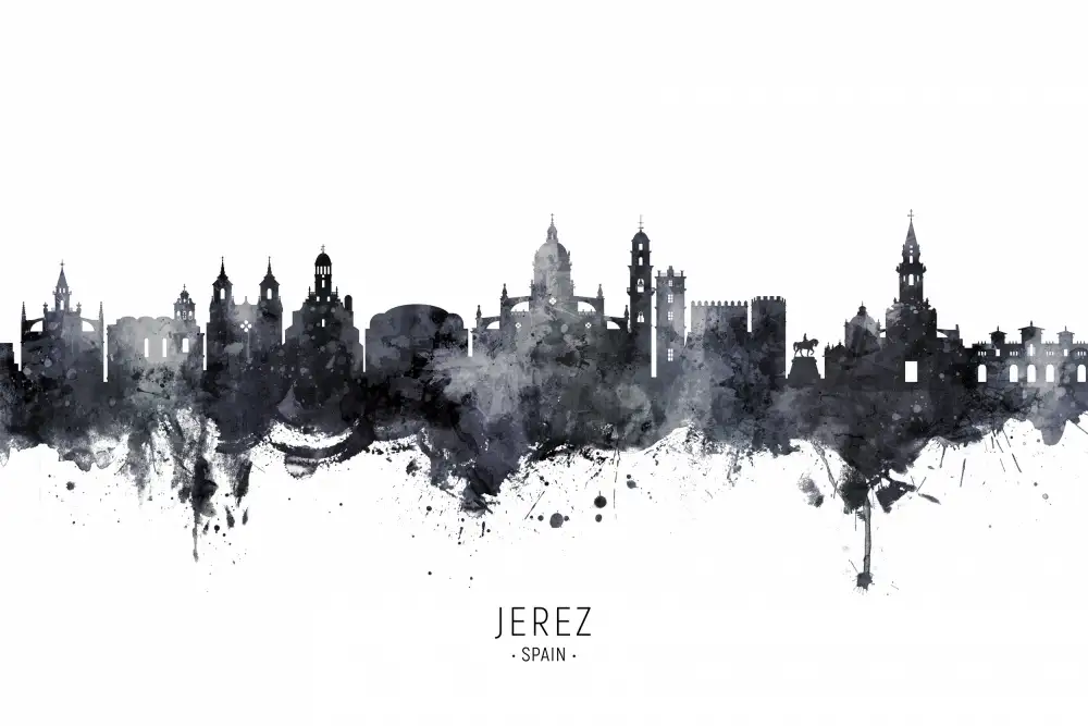 Tompsett, Michael: Skyline von Jerez,Spanien
