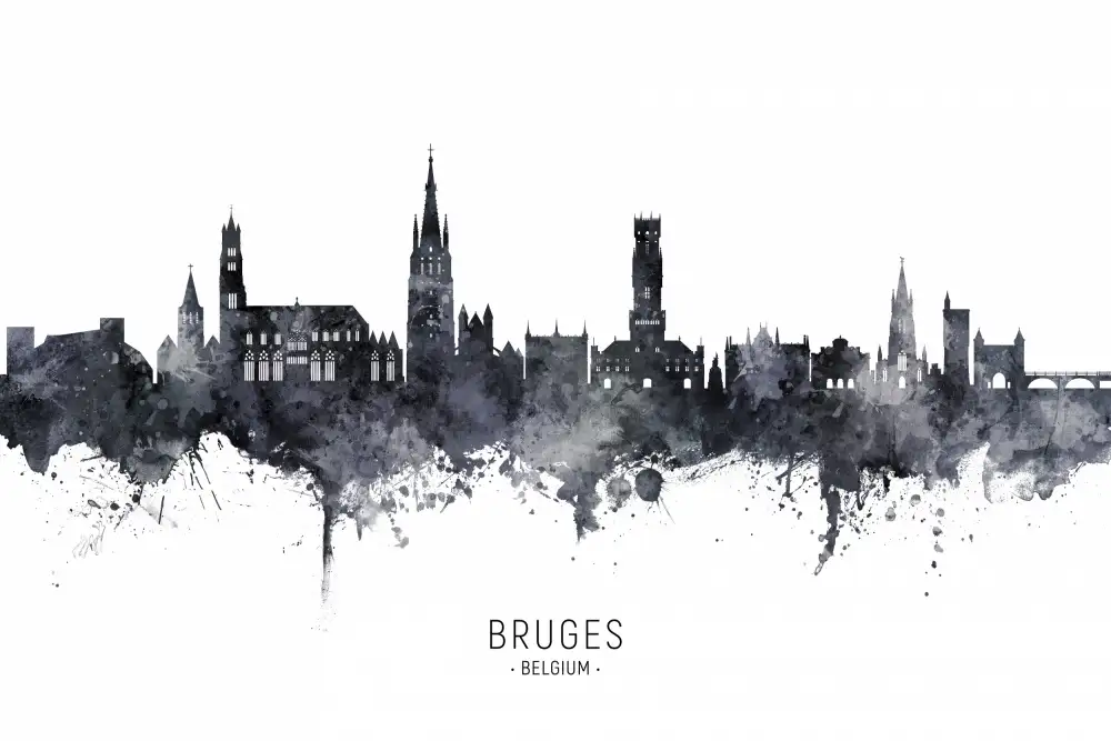 Tompsett, Michael: Skyline von Brügge,Belgien