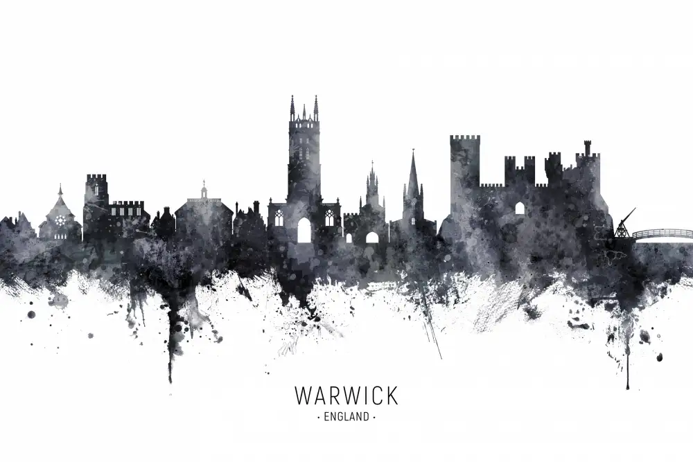 Tompsett, Michael: Skyline von Warwick,England