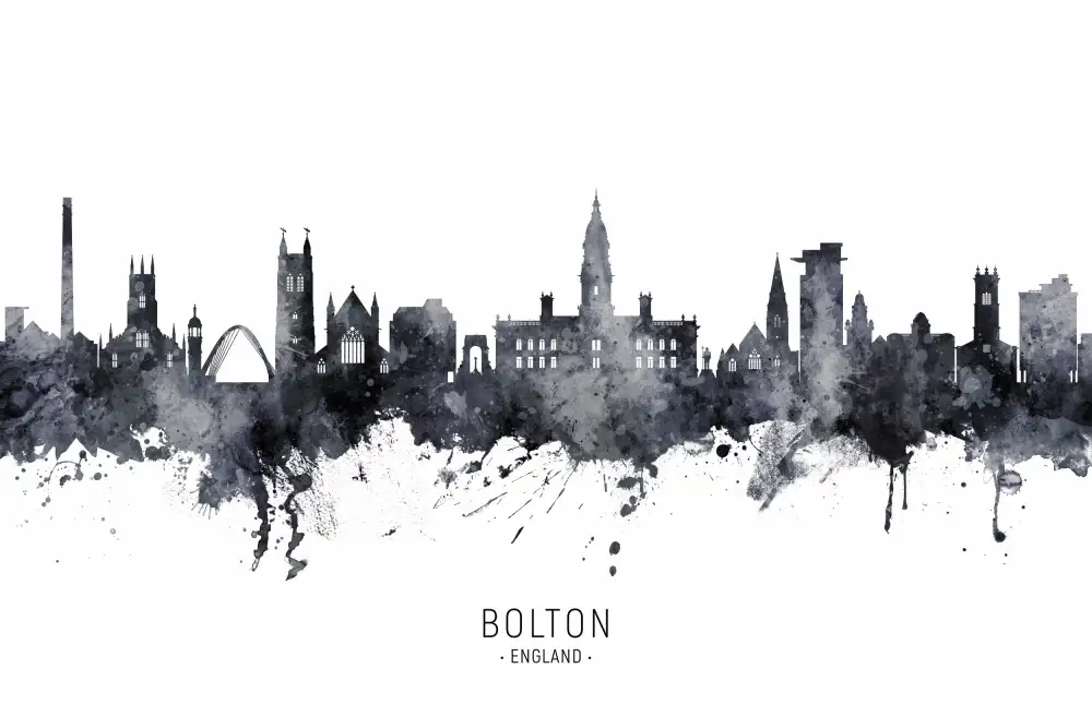 Tompsett, Michael: Skyline von Bolton,England