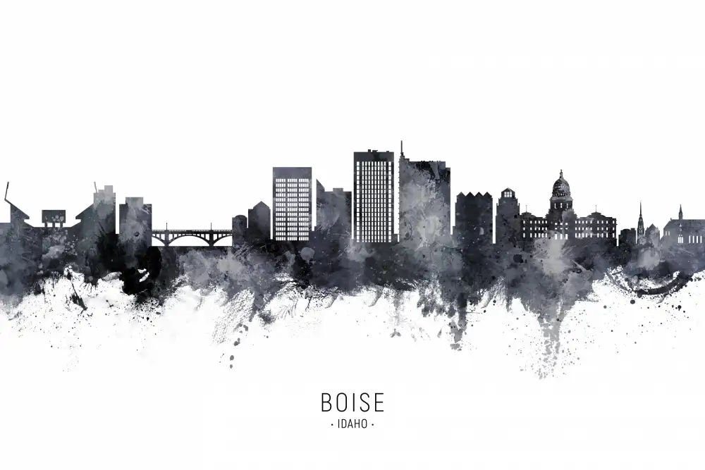 Tompsett, Michael: Skyline von Boise,Idaho