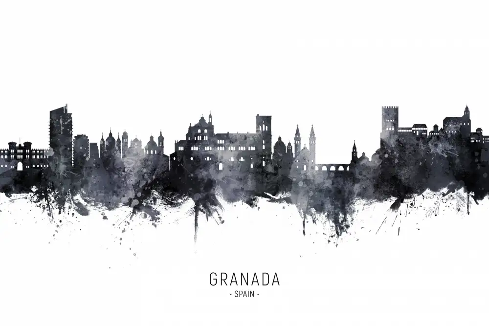 Tompsett, Michael: Skyline von Granada,Spanien