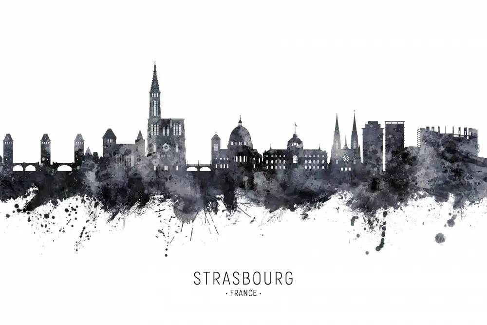 Tompsett, Michael: Skyline von Straßburg,Frankreich