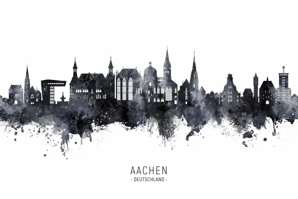 Tompsett, Michael: Skyline von Aachen,Deutschland