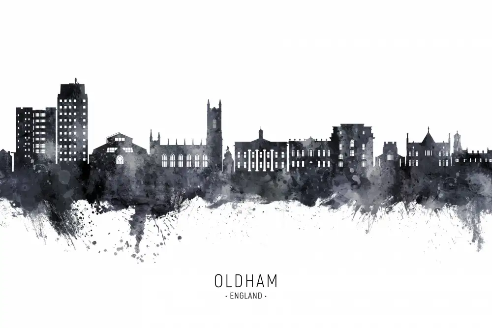Tompsett, Michael: Skyline von Oldham,England