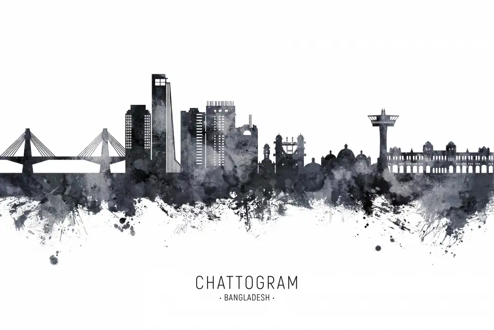 Tompsett, Michael: Skyline de Bangladesh de Chattogram