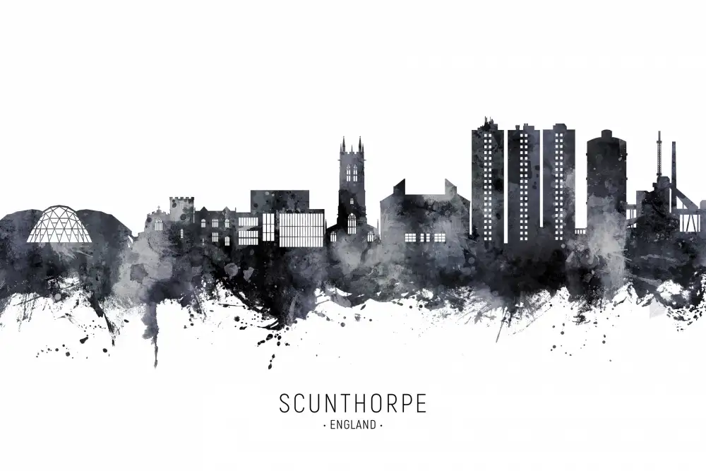 Tompsett, Michael: Skyline von Scunthorpe,England