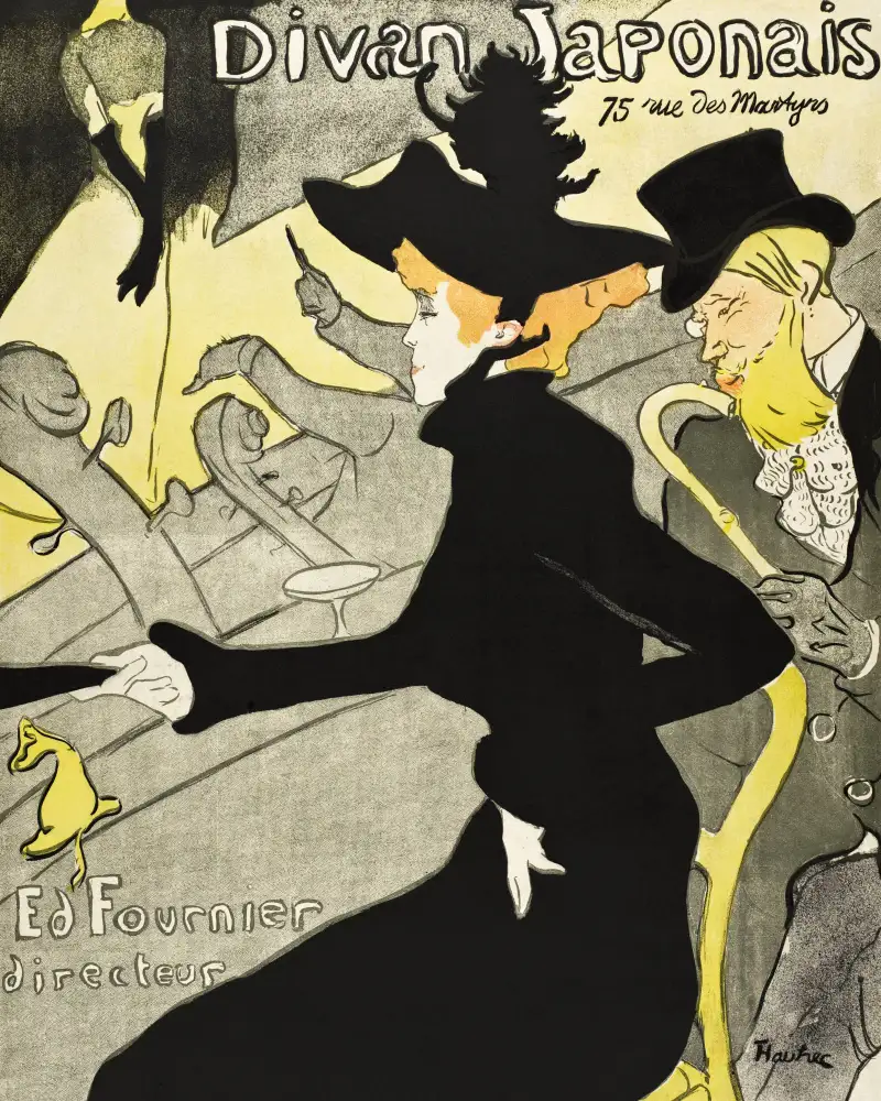 LAUTREC, TOULOUSE: Divan Japonais (ca. 1892–1893)