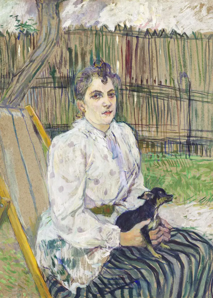 LAUTREC, TOULOUSE: Lady With a Dog (1891)