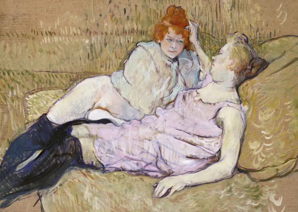 LAUTREC, TOULOUSE: The Sofa (ca.1894–1896