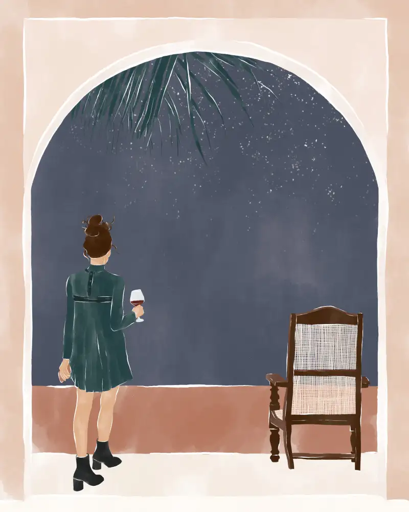 Illustrations, Green Ivy: Starry Night