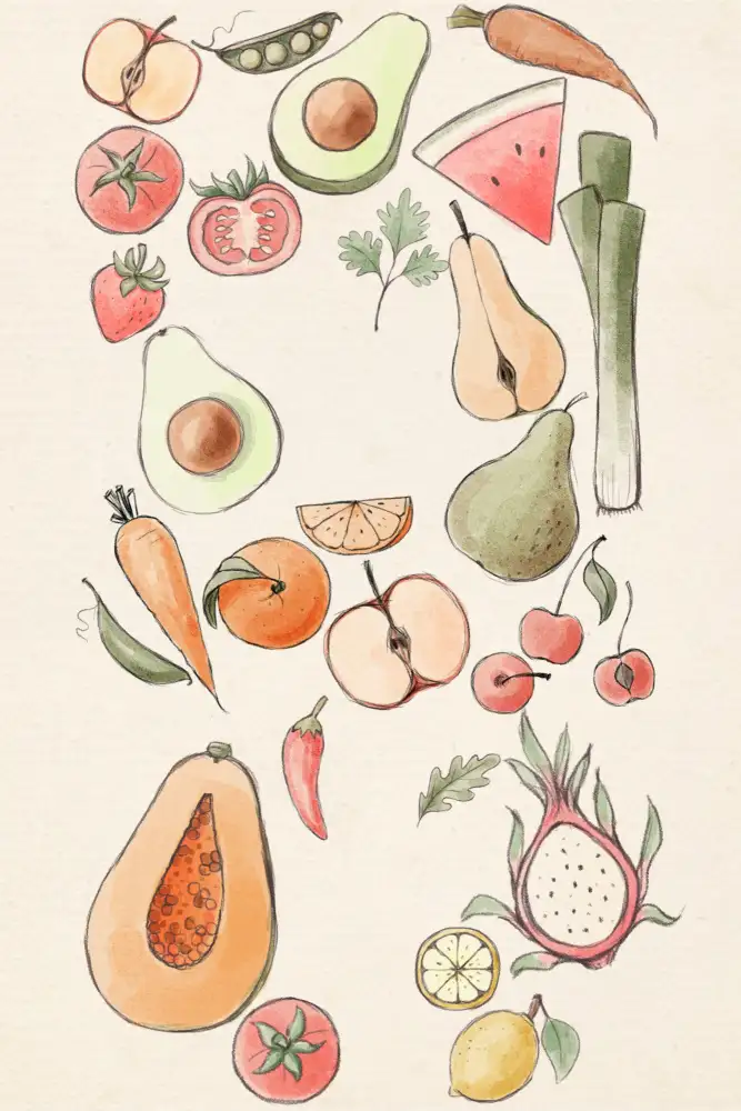 Thai, Xuan: Tropical Vegetable illustration