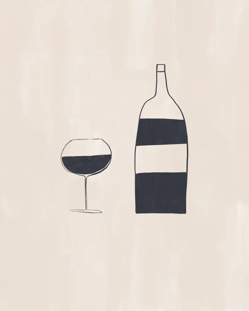 Illustrations, Green Ivy: Wine
